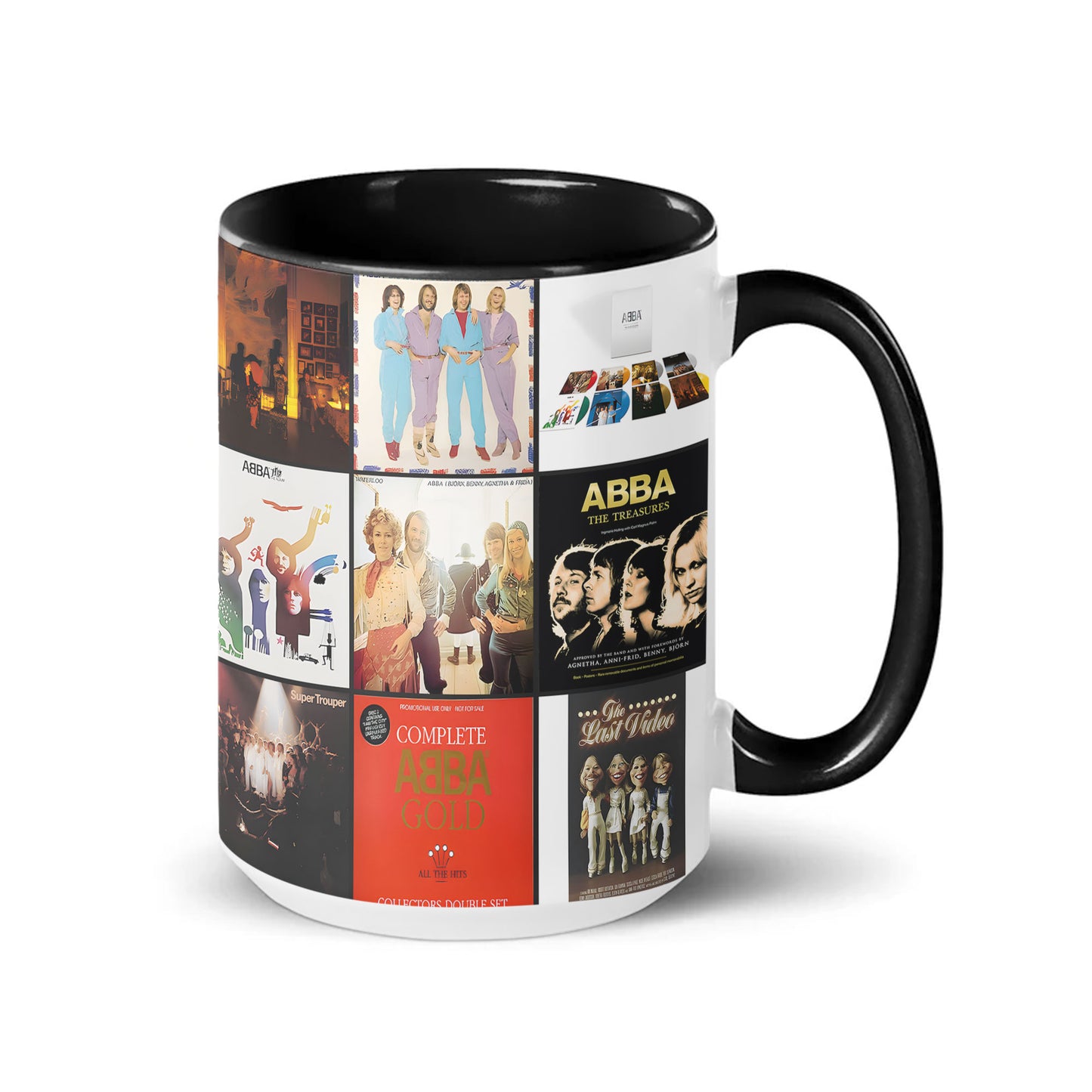 ABBA Accent Mug – Classic Album Cover Collage Gift for Pop Music Fans