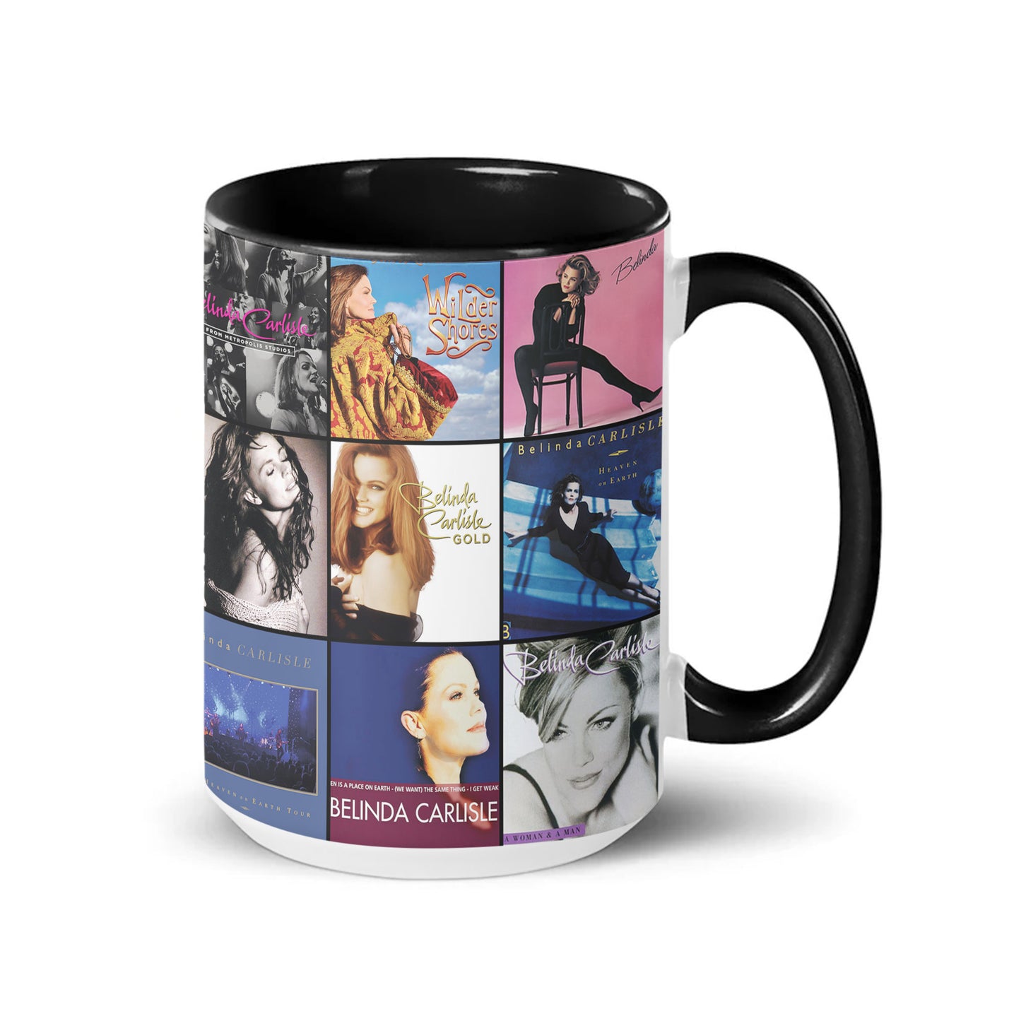 Belinda Carlisle Accent Mug – Album Cover Collage Gift