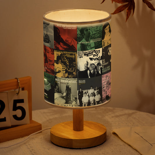 Belle and Sebastian Album Collage Fabric Lamp – Indie Pop Aesthetic Light