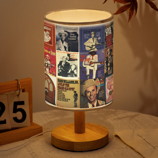 Hank Williams Fabric Lamp – A Classic Country Glow for True Music Fans