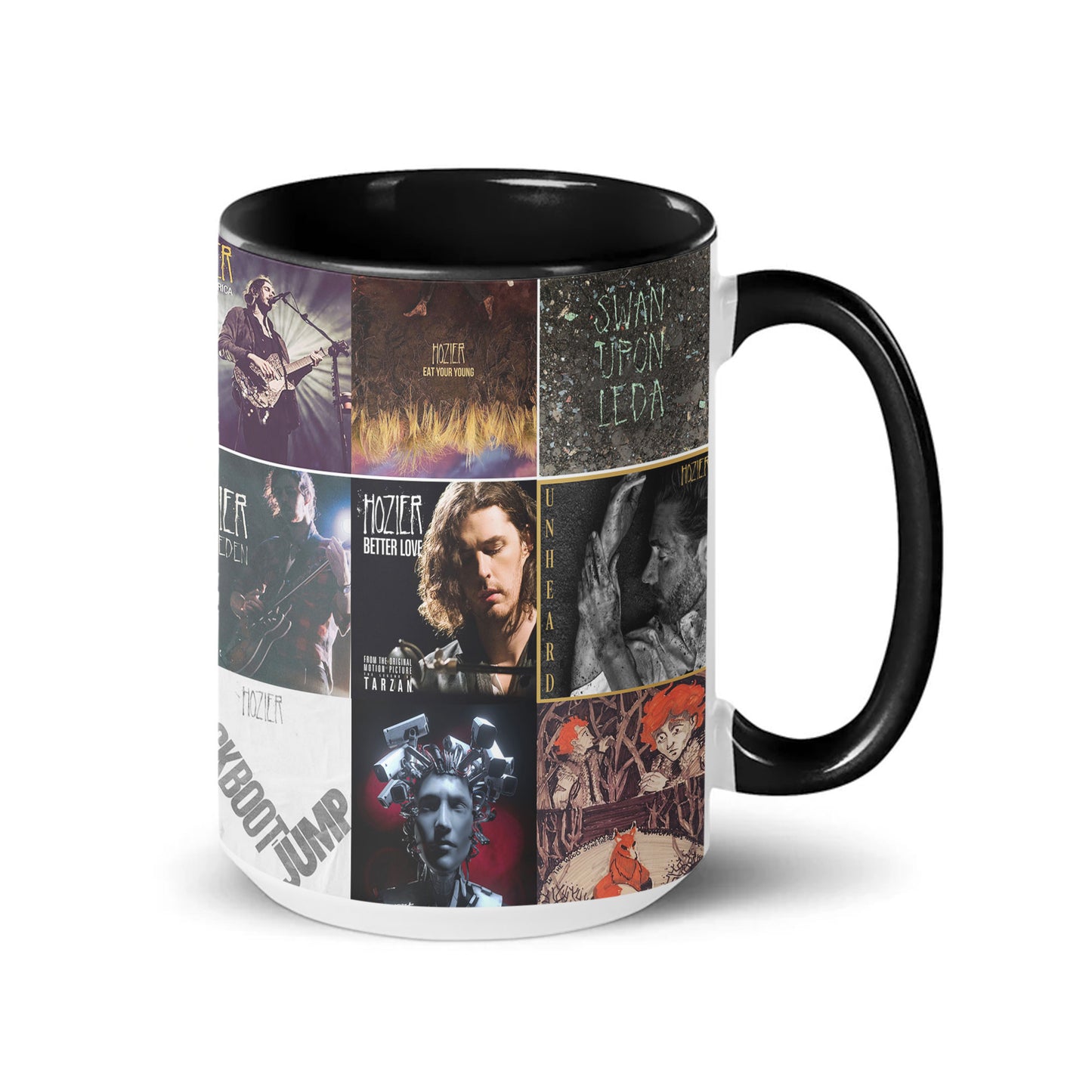 Hozier Accent Mug – Classic Album Cover Collage Gift for Indie & Soul Music Fans