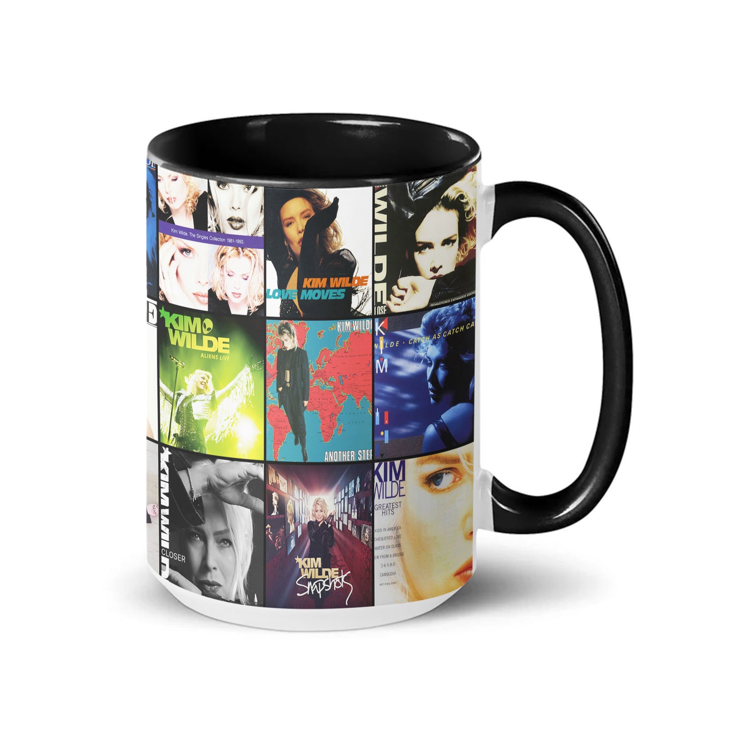 Kim Wilde Accent Mug – Pop Icon Album Cover Collage Gift