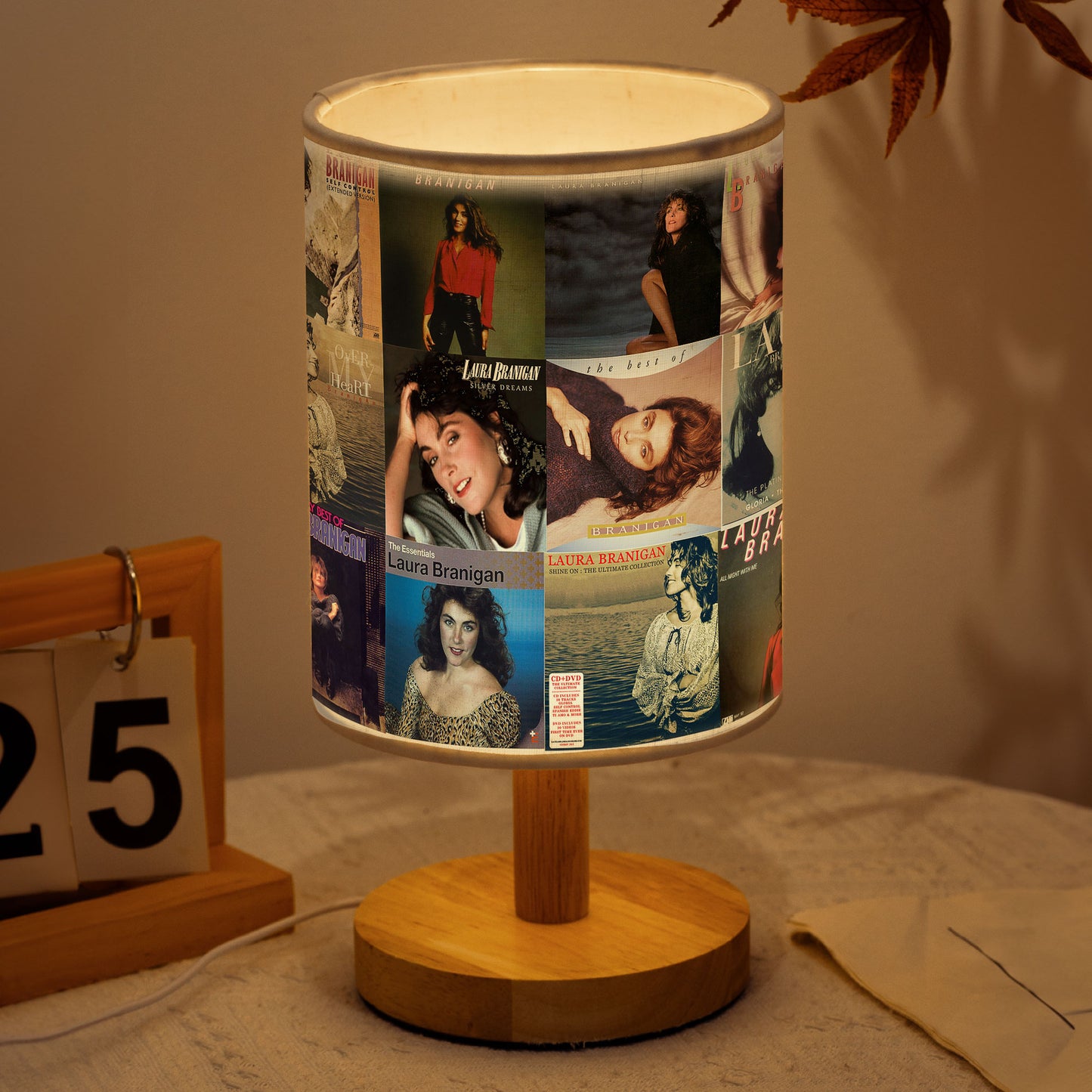 Laura Branigan Album Cover Lamp – ’80s Pop Nostalgia Home Decor
