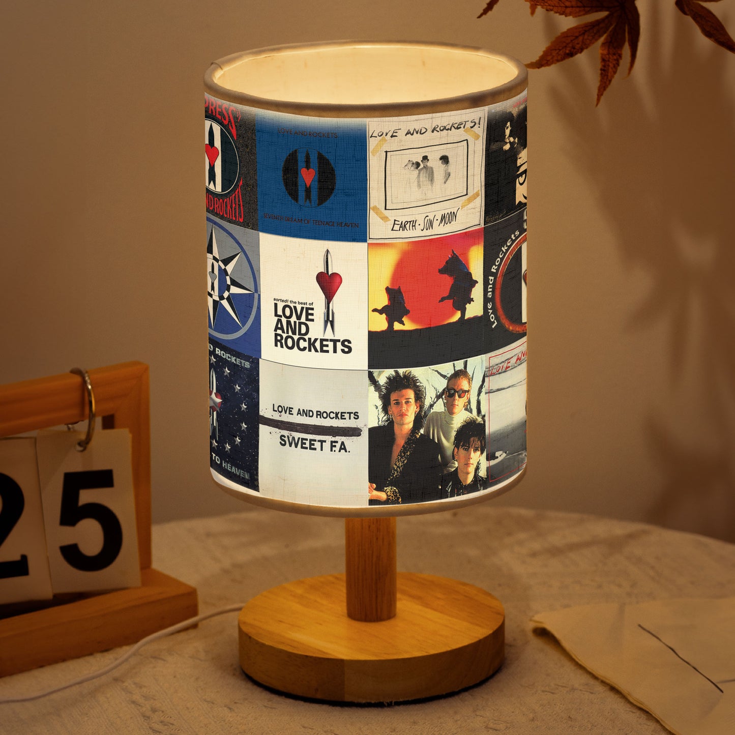 Love and Rockets Album Cover Lamp – Alternative Rock Nostalgia Decor