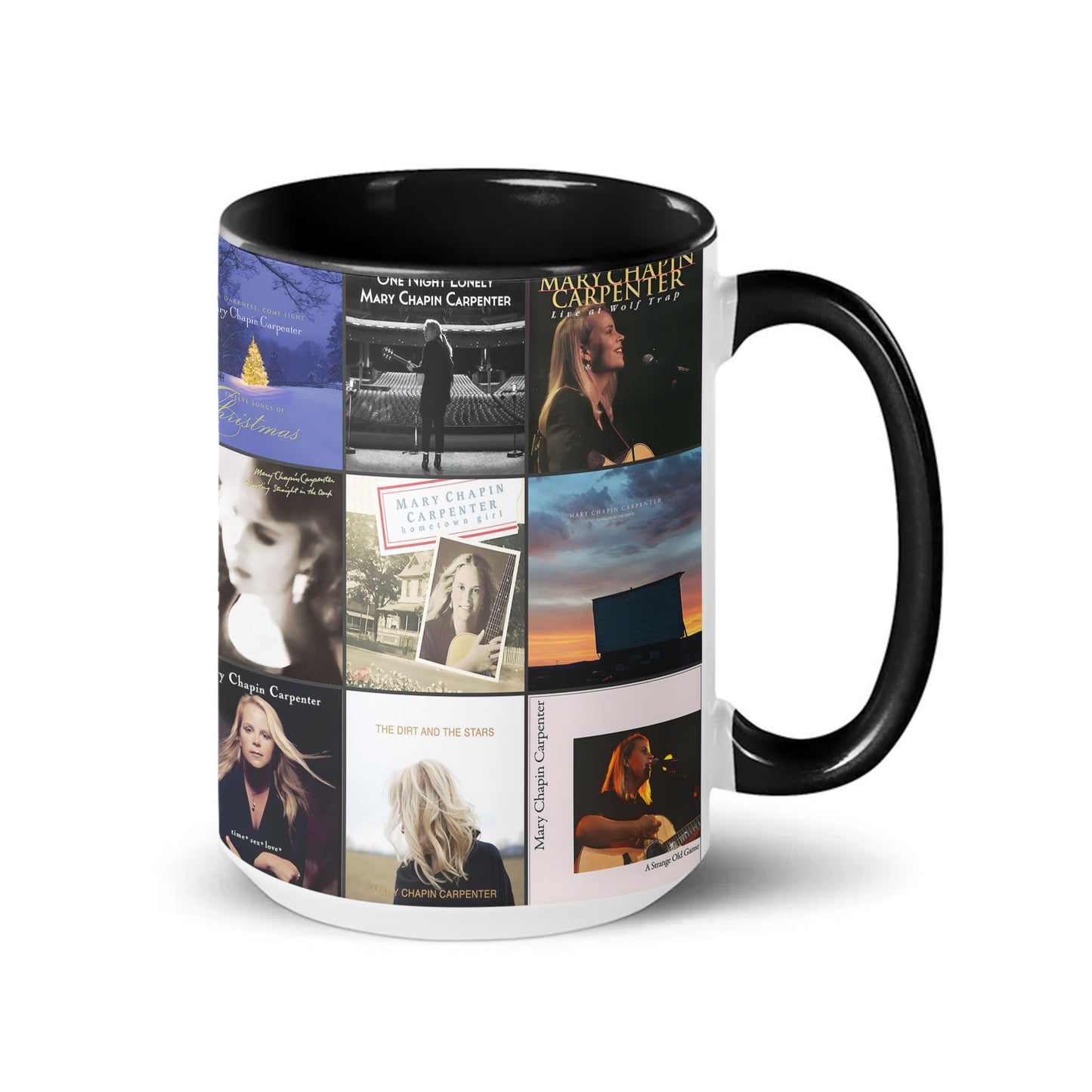 Mary Chapin Carpenter Accent Mug – Folk Country Album Collage Gift