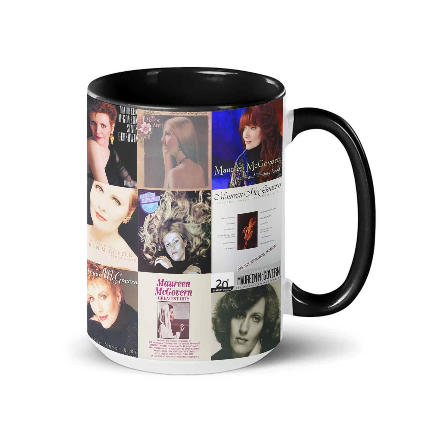 Maureen McGovern Accent Mug – Classic Vocal Icon Album Cover Collage Gift