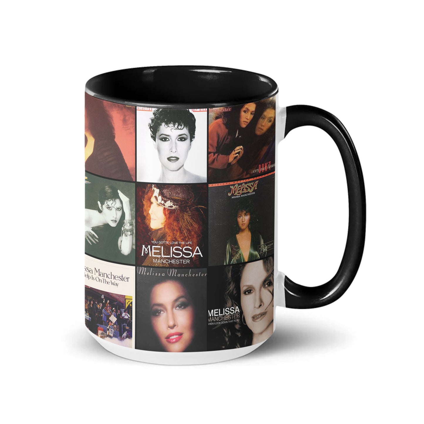 Melissa Manchester Accent Mug – Album Cover Collage Gift