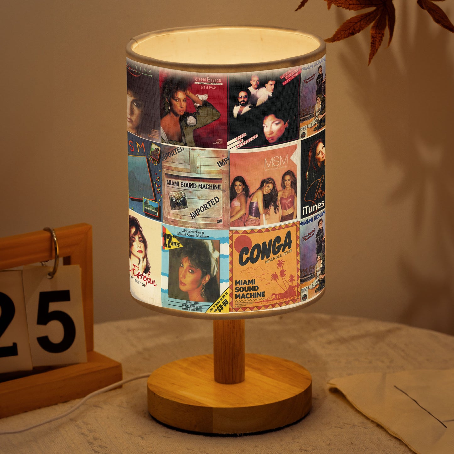 Miami Sound Machine Album Cover Lamp – Retro Pop Music Home Decor