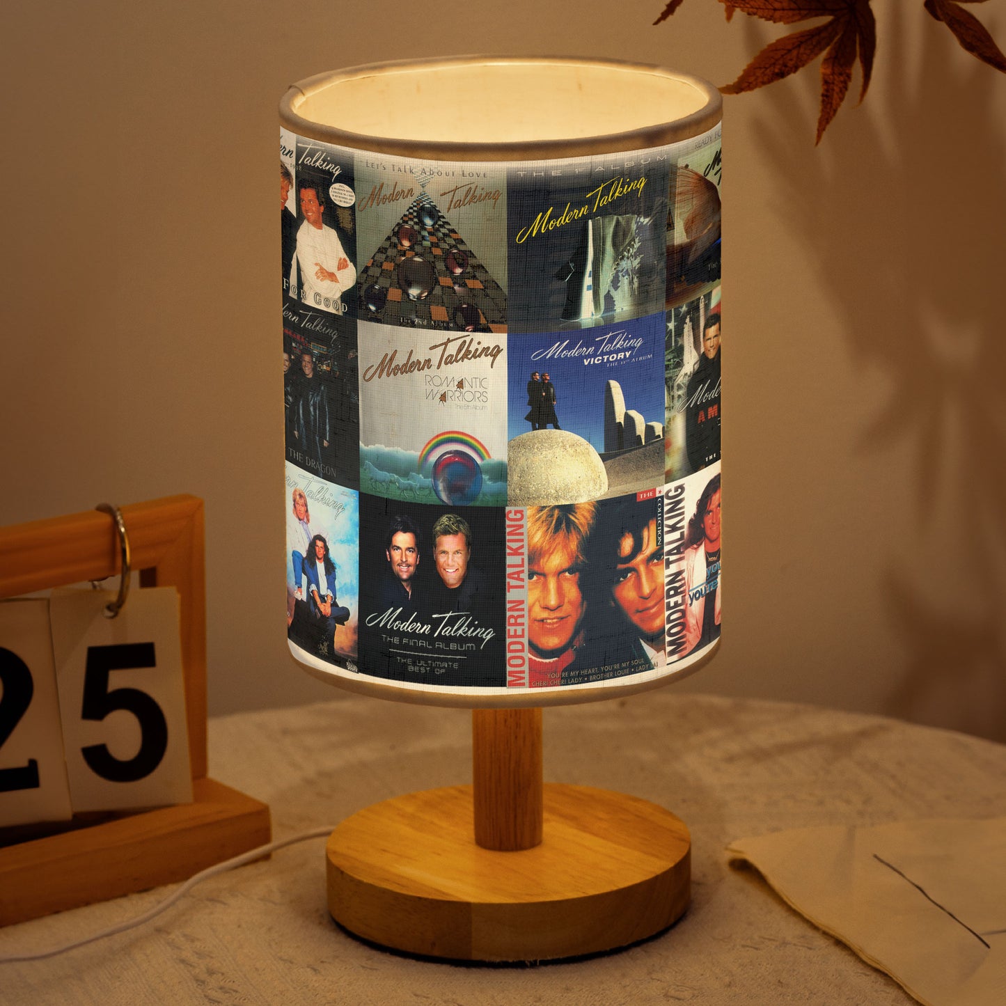 Modern Talking Album Cover Lamp – ’80s Euro Pop Nostalgia Decor