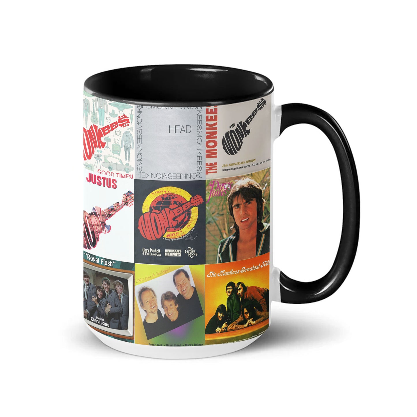 The Monkees Accent Mug – Classic Album Cover Collage Gift