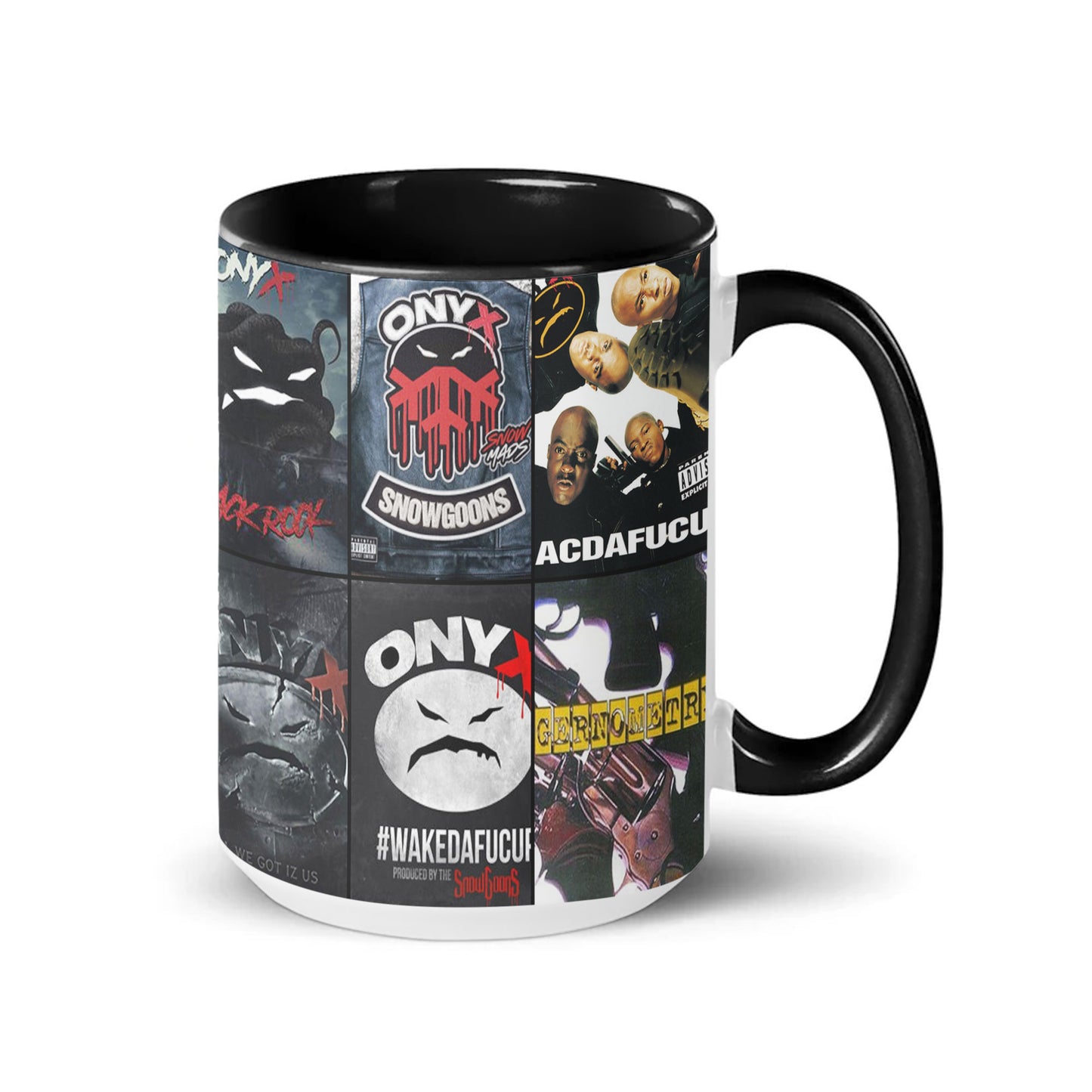 Onyx Accent Mug – Hardcore Hip-Hop Album Collage Gift