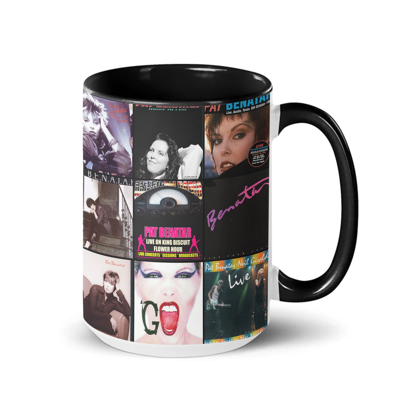 Pat Benatar Accent Mug – Album Cover Collage Gift