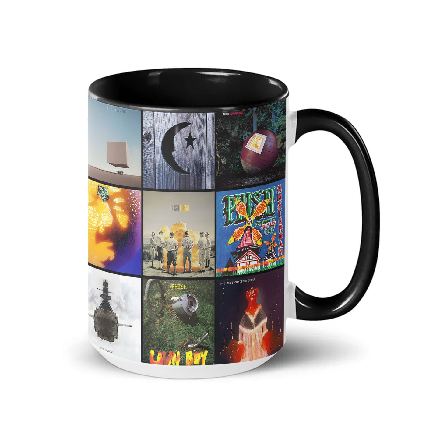 Phish Accent Mug – Classic Album Cover Collage Gift for Jam Band Fans