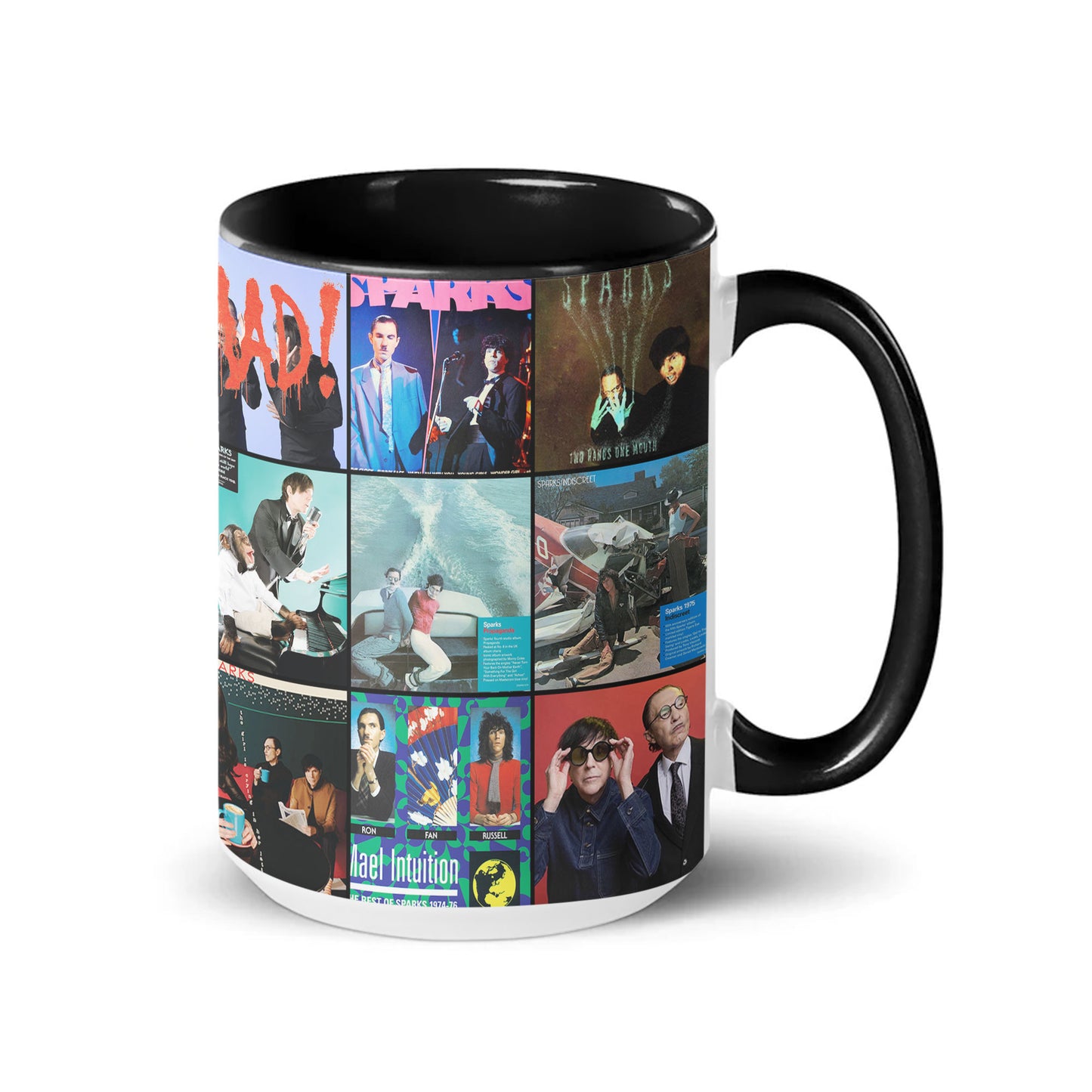 Sparks Accent Mug – Iconic Album Cover Collage Gift