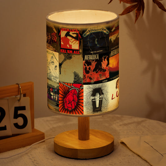Metallica Album Cover Fabric Lamp – Heavy Metal Rock Band Table Light