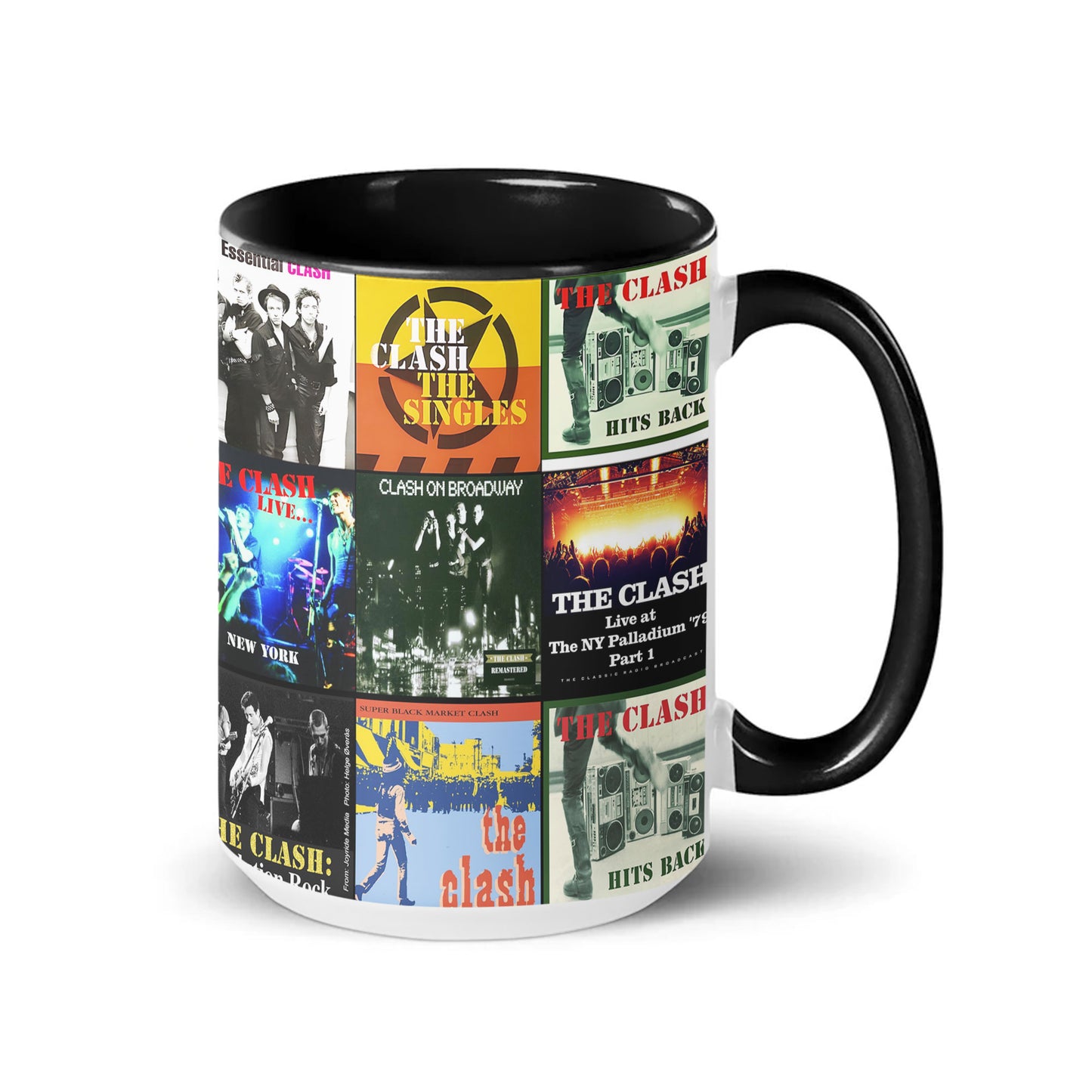 The Clash Accent Mug – Classic Album Cover Collage Gift