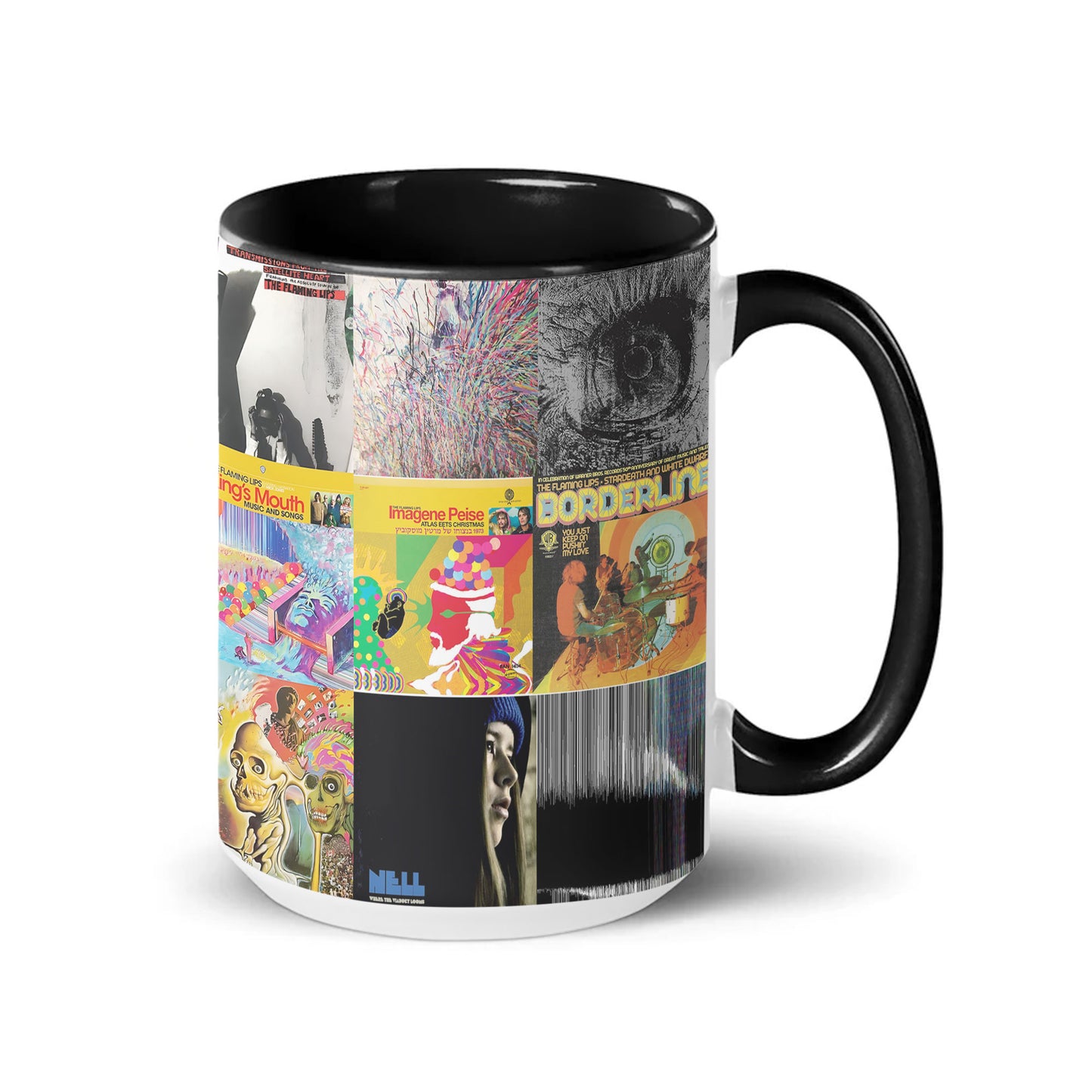 The Flaming Lips Accent Mug – Psychedelic Album Art Collage Gift