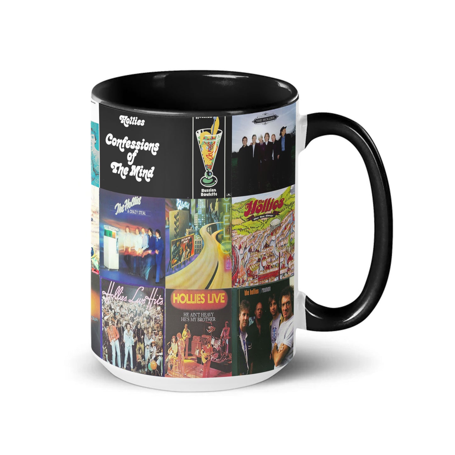 The Hollies Accent Mug – Classic Harmony-Rock Album Collage Gift