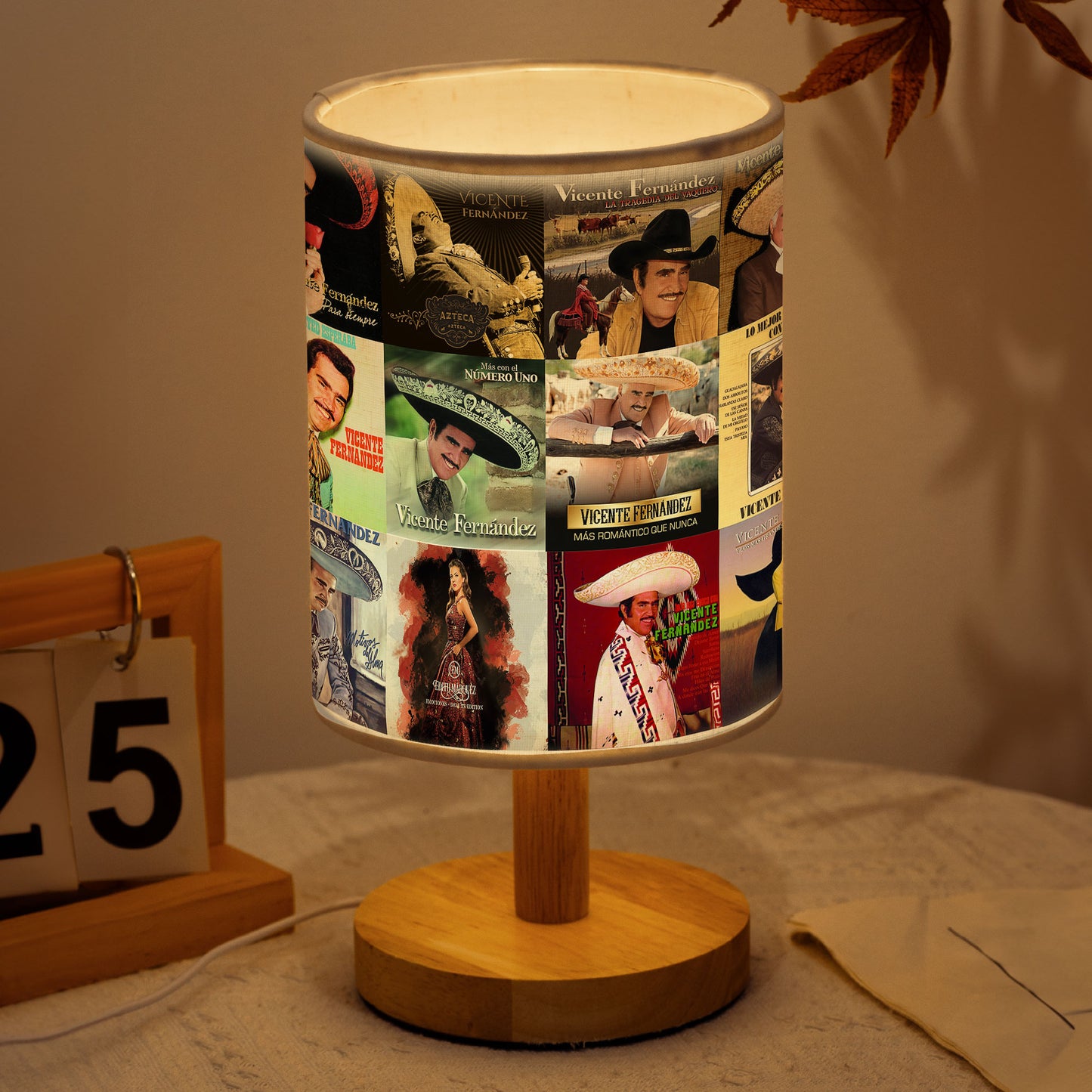 Vicente Fernández Fabric Lamp – The Soul of Ranchera