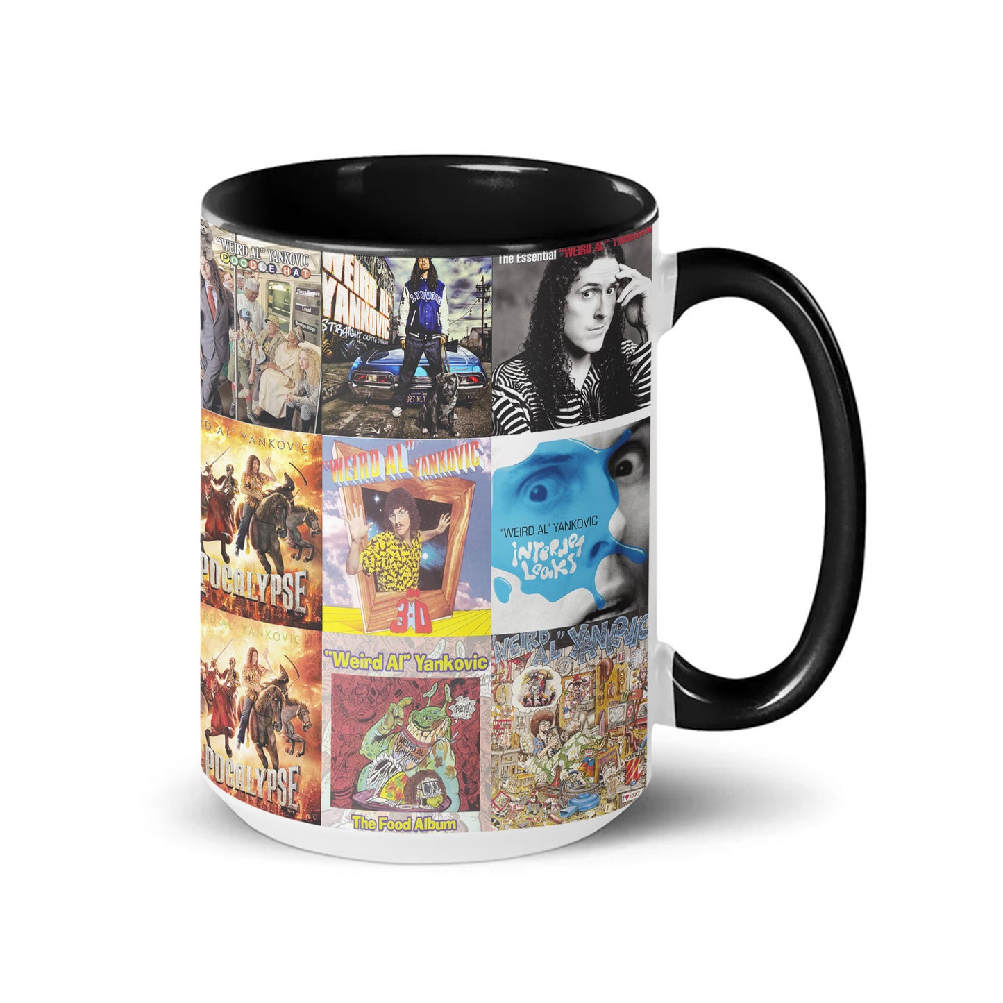 Weird Al Yankovic Accent Mug – Album Cover Collage Gift