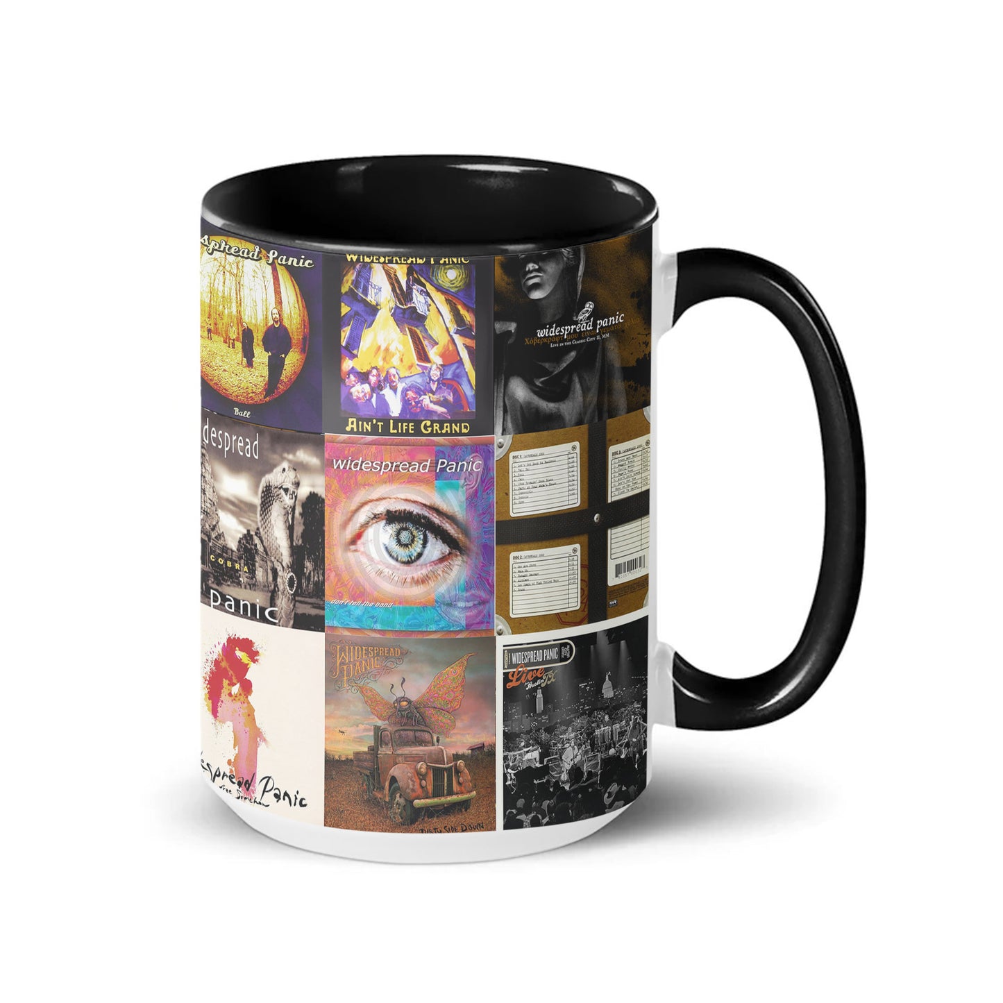 Widespread Panic Accent Mug – Classic Album Cover Collage Gift