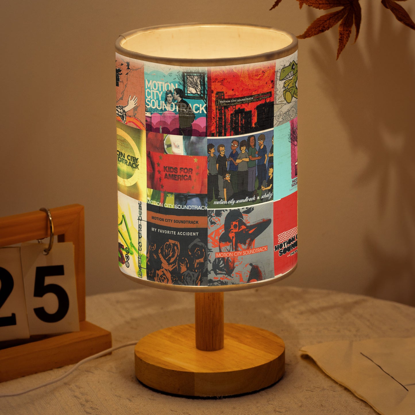 Motion City Soundtrack Fabric Lamp – Pop Punk Nostalgia