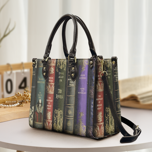 Gothic Classics Book Leather Handbag & Wallet Set  – Literary Elegance for Dark Souls