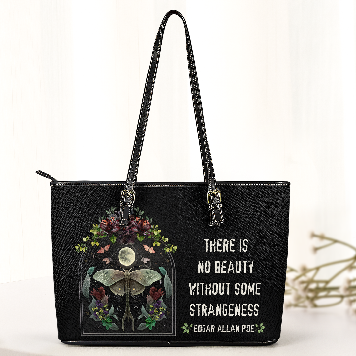 Gothic Leather Handbag & Wallet Set– Inspired by Edgar Allan Poe
