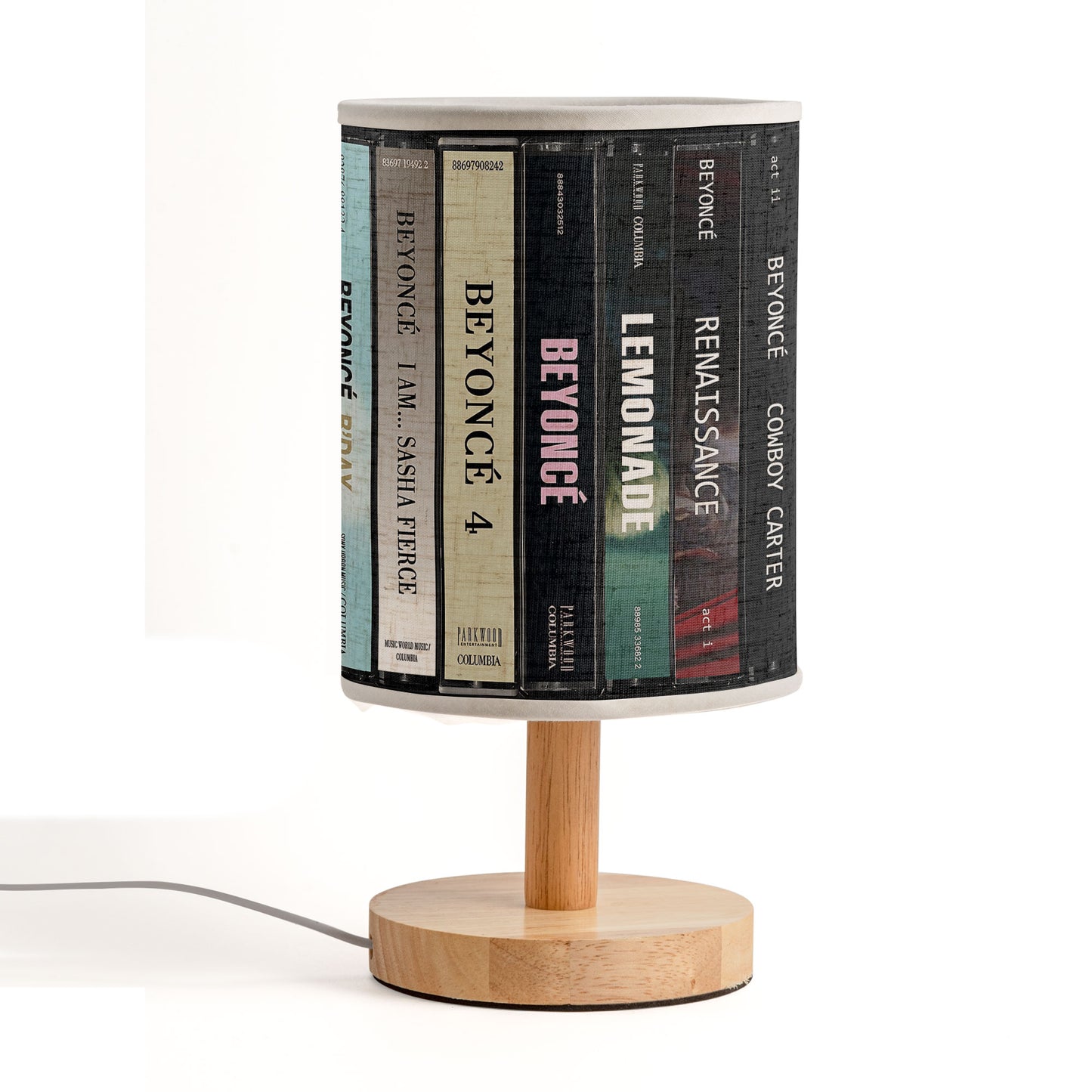 Beyoncé Cassette Tape Inspired Album Fabric  Lamp – For True Beyhive Fans