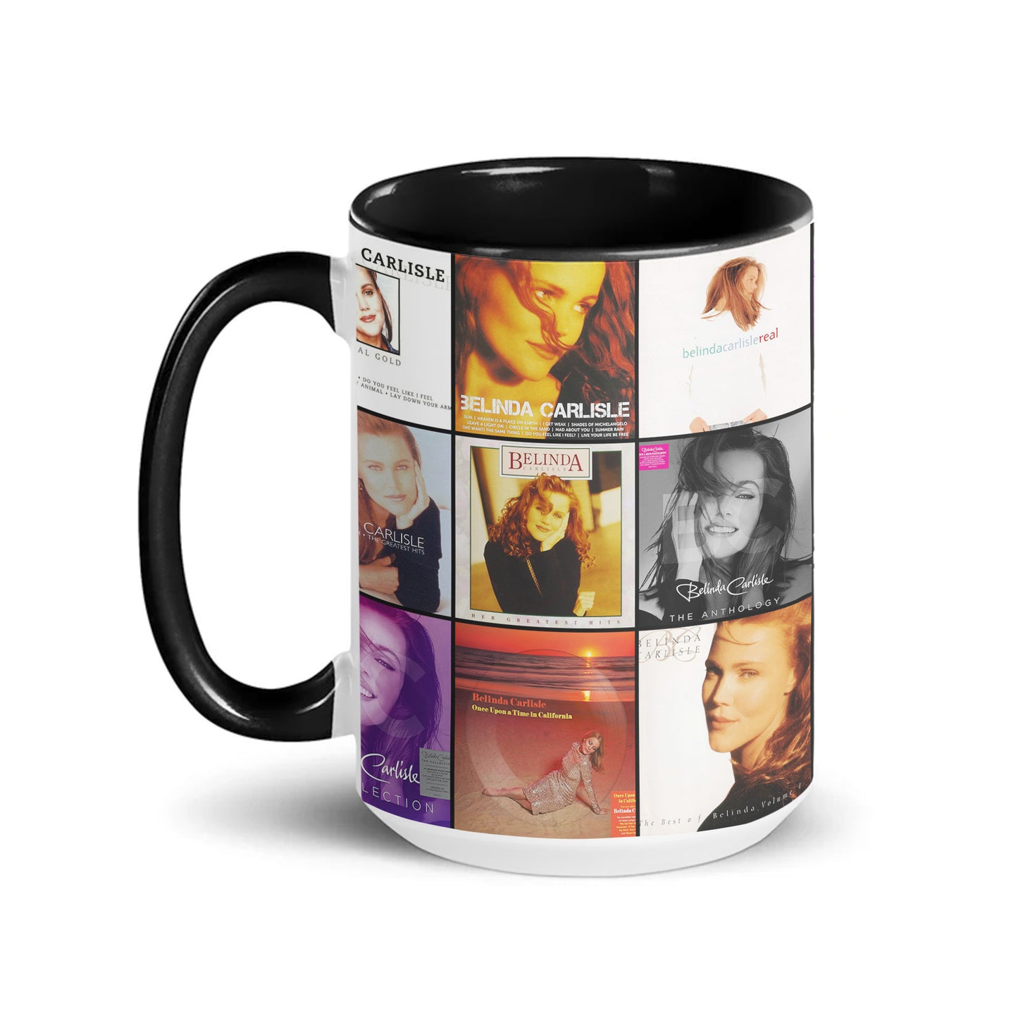 Belinda Carlisle Accent Mug – Album Cover Collage Gift