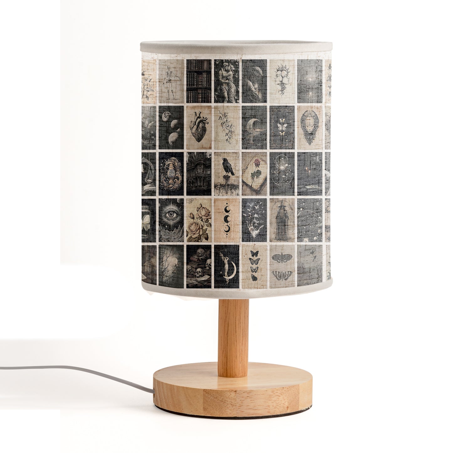 Mystic Shadows – Gothic Art Fabric Lamp