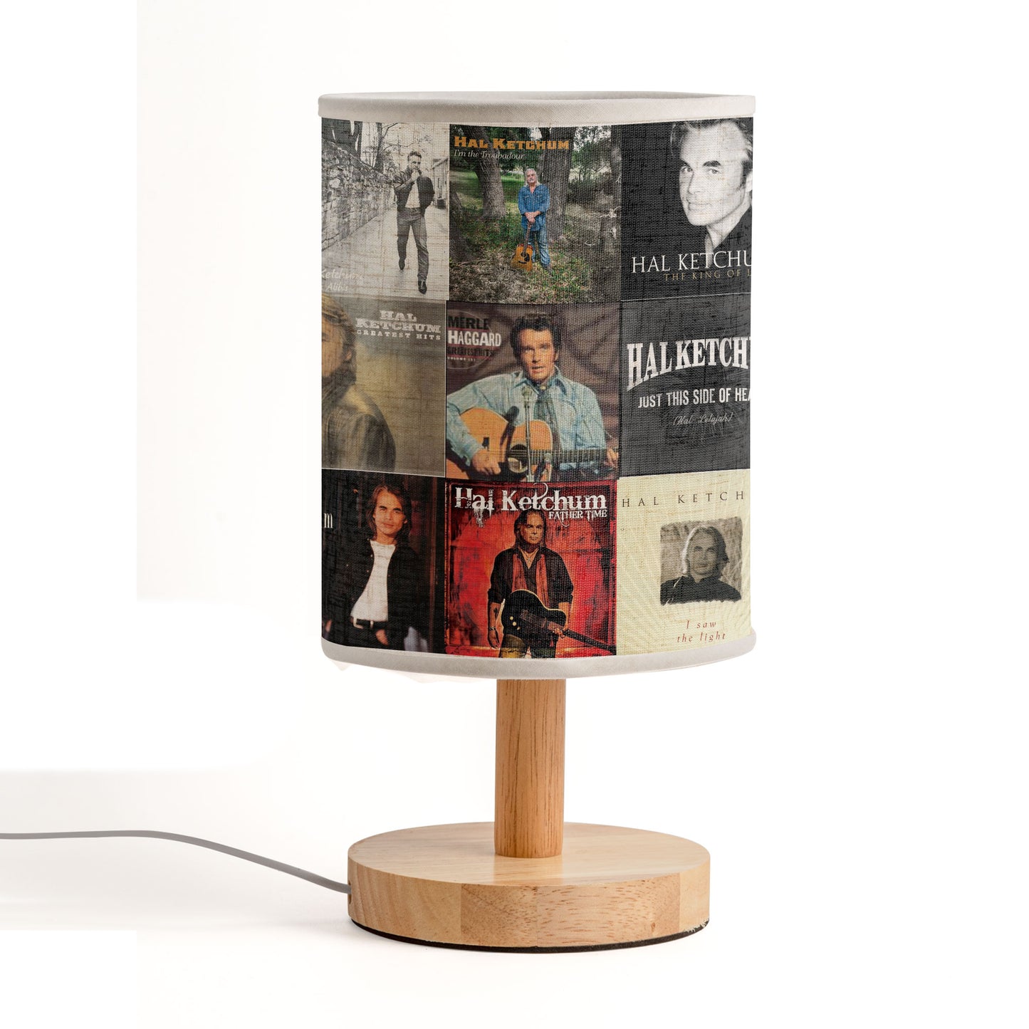 Hal Ketchum Album Cover Lamp – Country Music Nostalgia Home Decor
