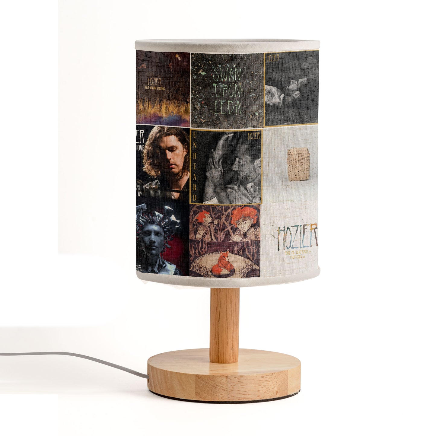 Hozier Album Cover Collage Table Lamp - Indie Folk Rock Music Themed