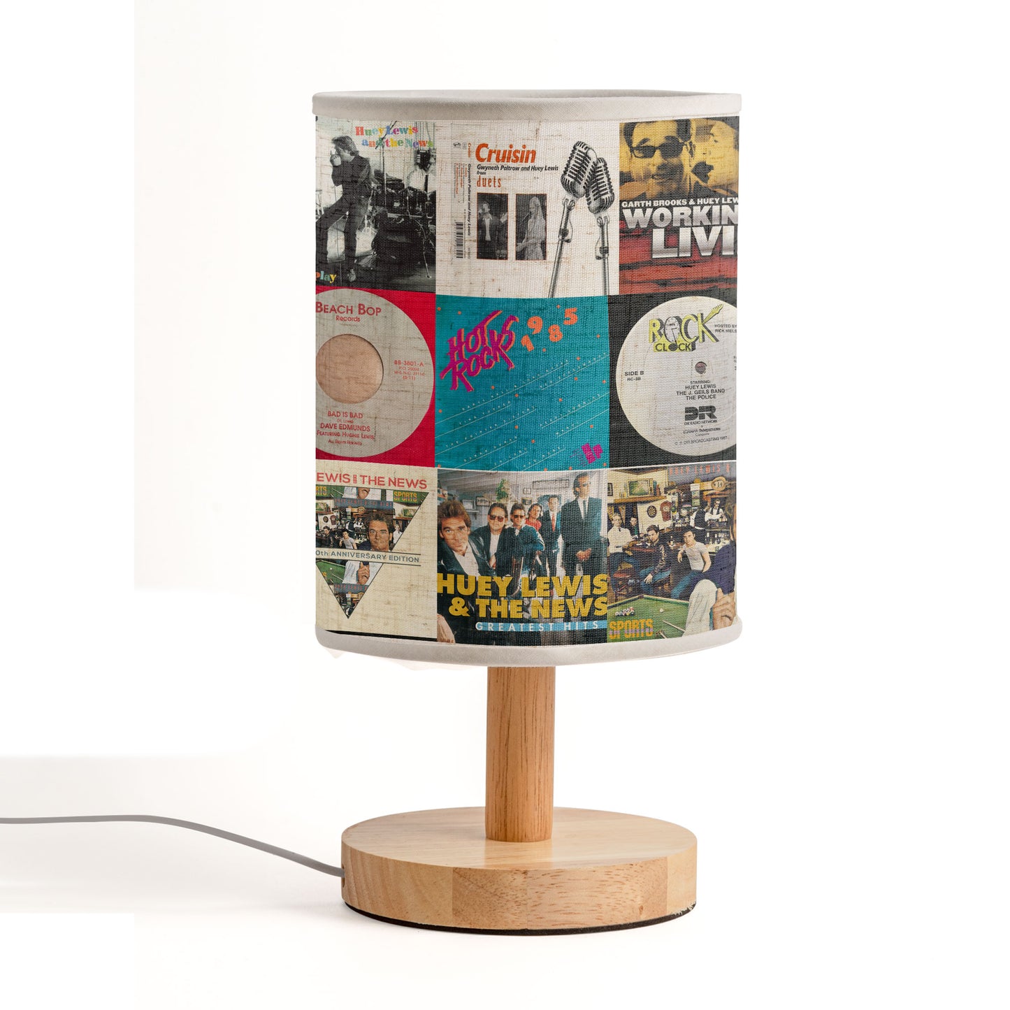 Huey Lewis & The News Album Art Collage