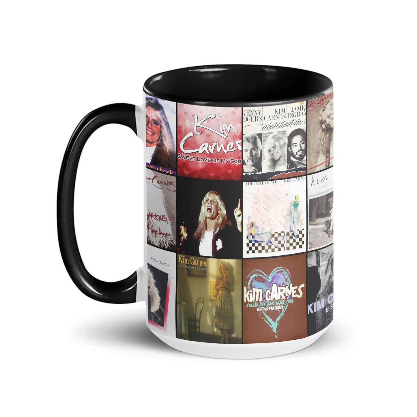 Kim Carnes Accent Mug – Timeless Pop Icon Album Collage Gift