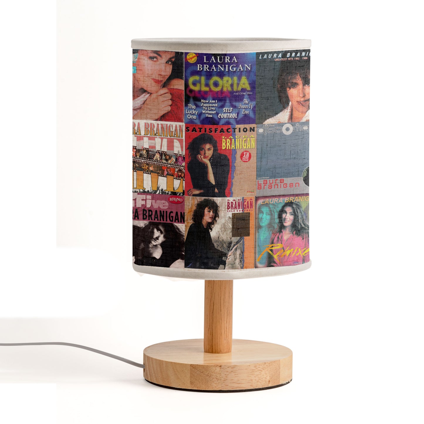 Laura Branigan Album Cover Lamp – ’80s Pop Nostalgia Home Decor
