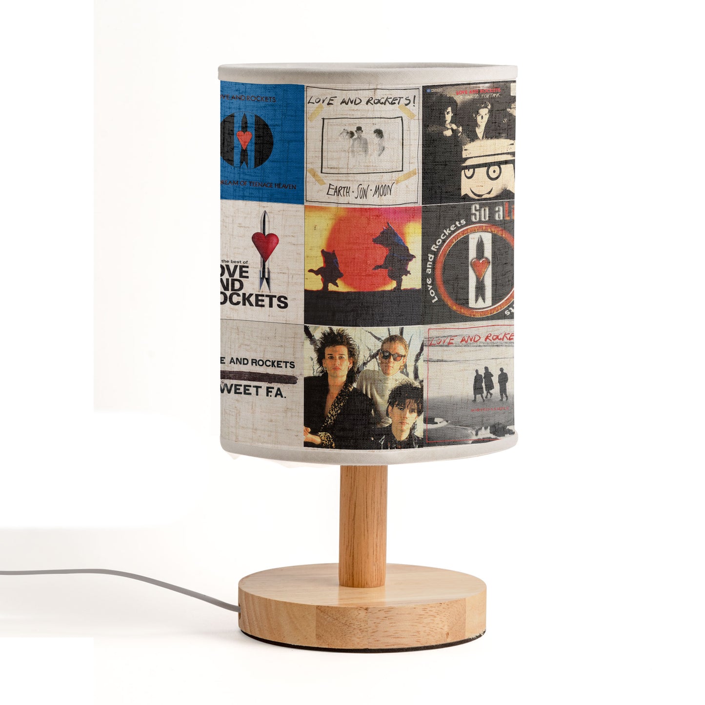 Love and Rockets Album Cover Lamp – Alternative Rock Nostalgia Decor