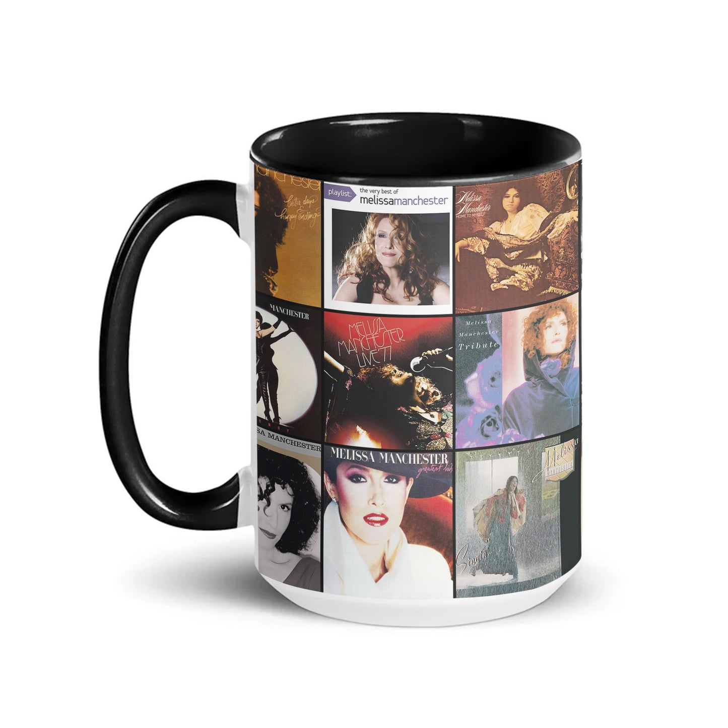 Melissa Manchester Accent Mug – Album Cover Collage Gift