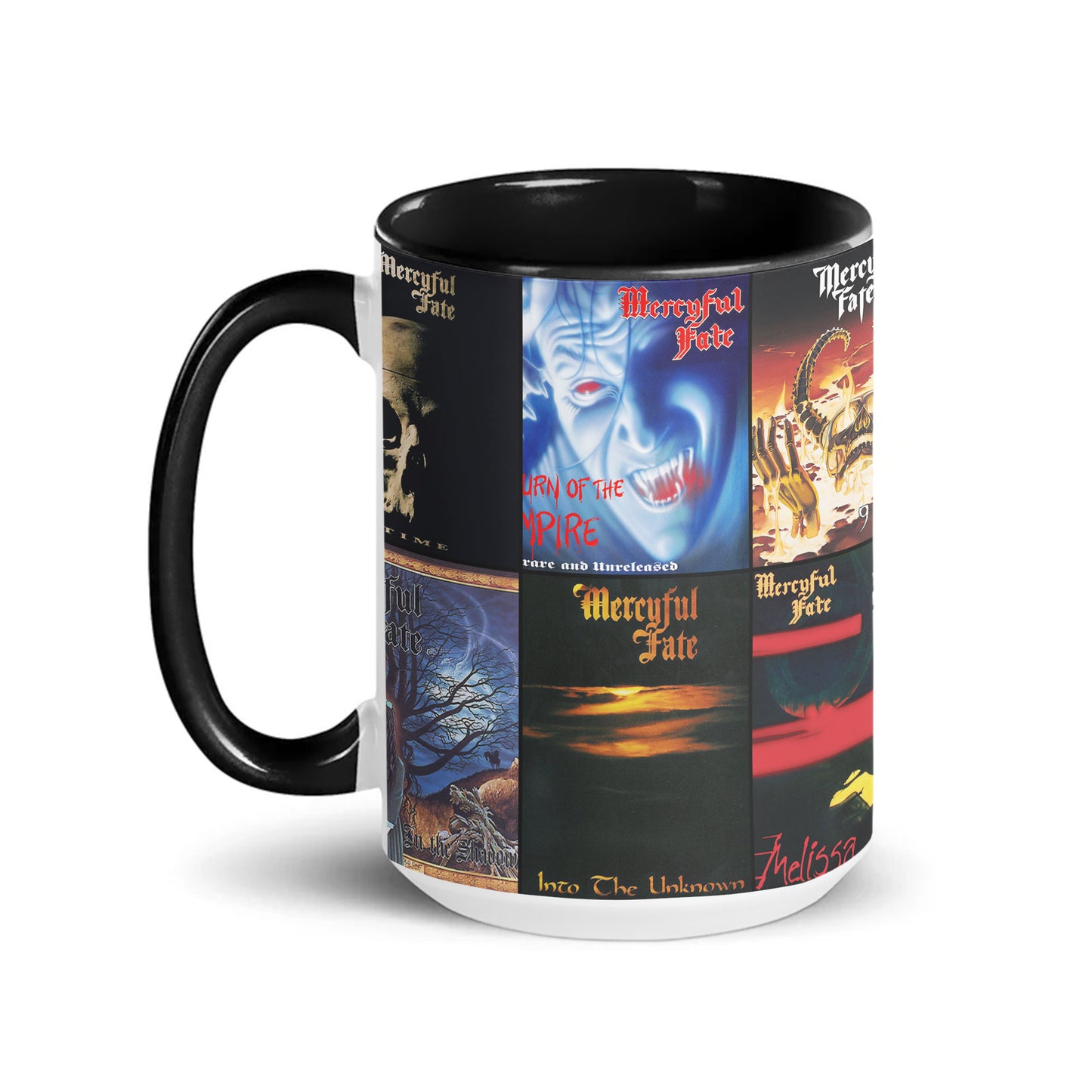 Mercyful Fate Accent Mug – Album Cover Collage Gift