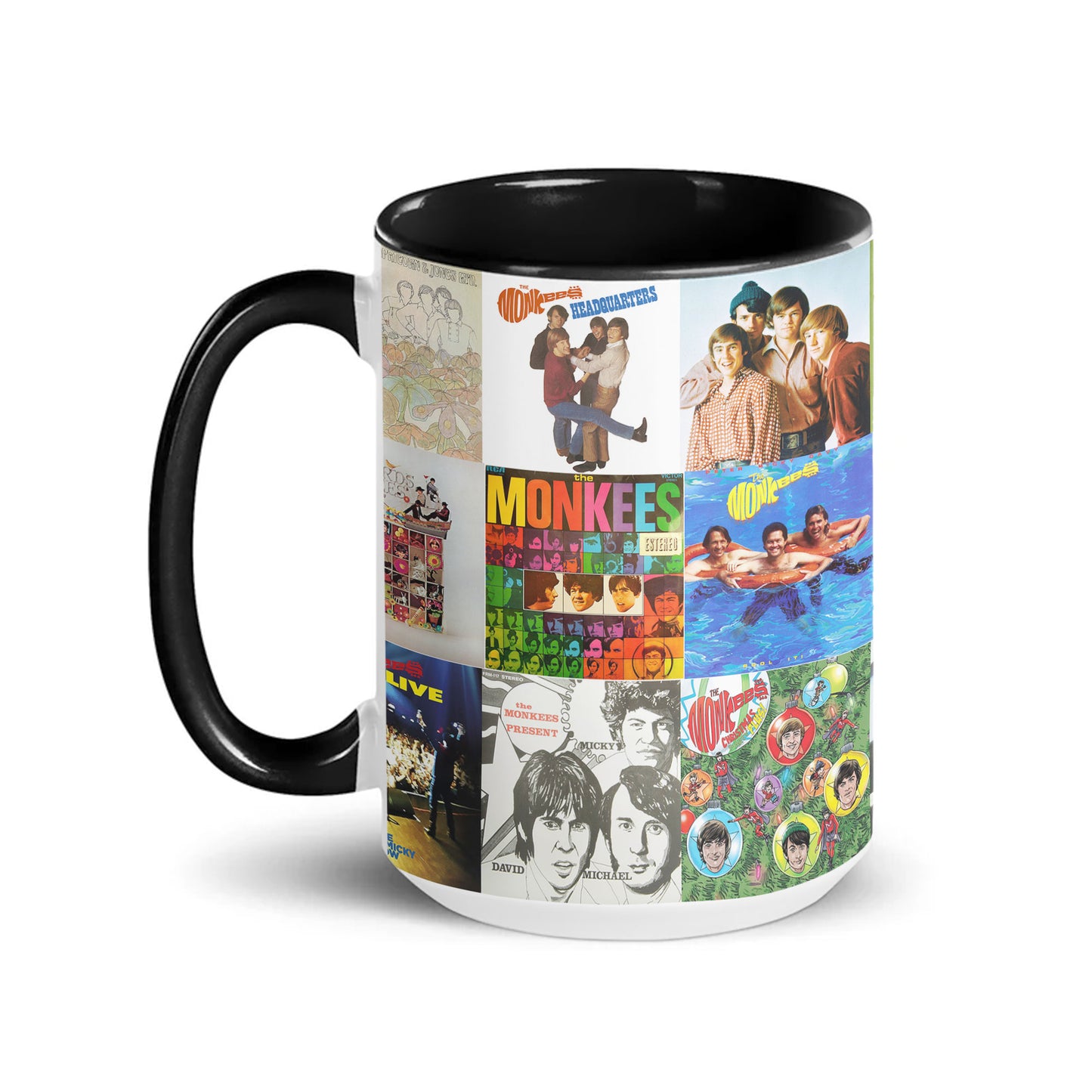 The Monkees Accent Mug – Classic Album Cover Collage Gift