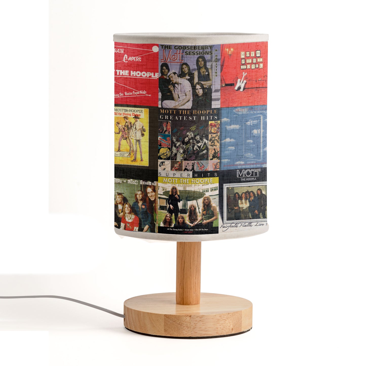 Mott The Hoople Album Art Table Lamp – Glam Rock Decorative Light