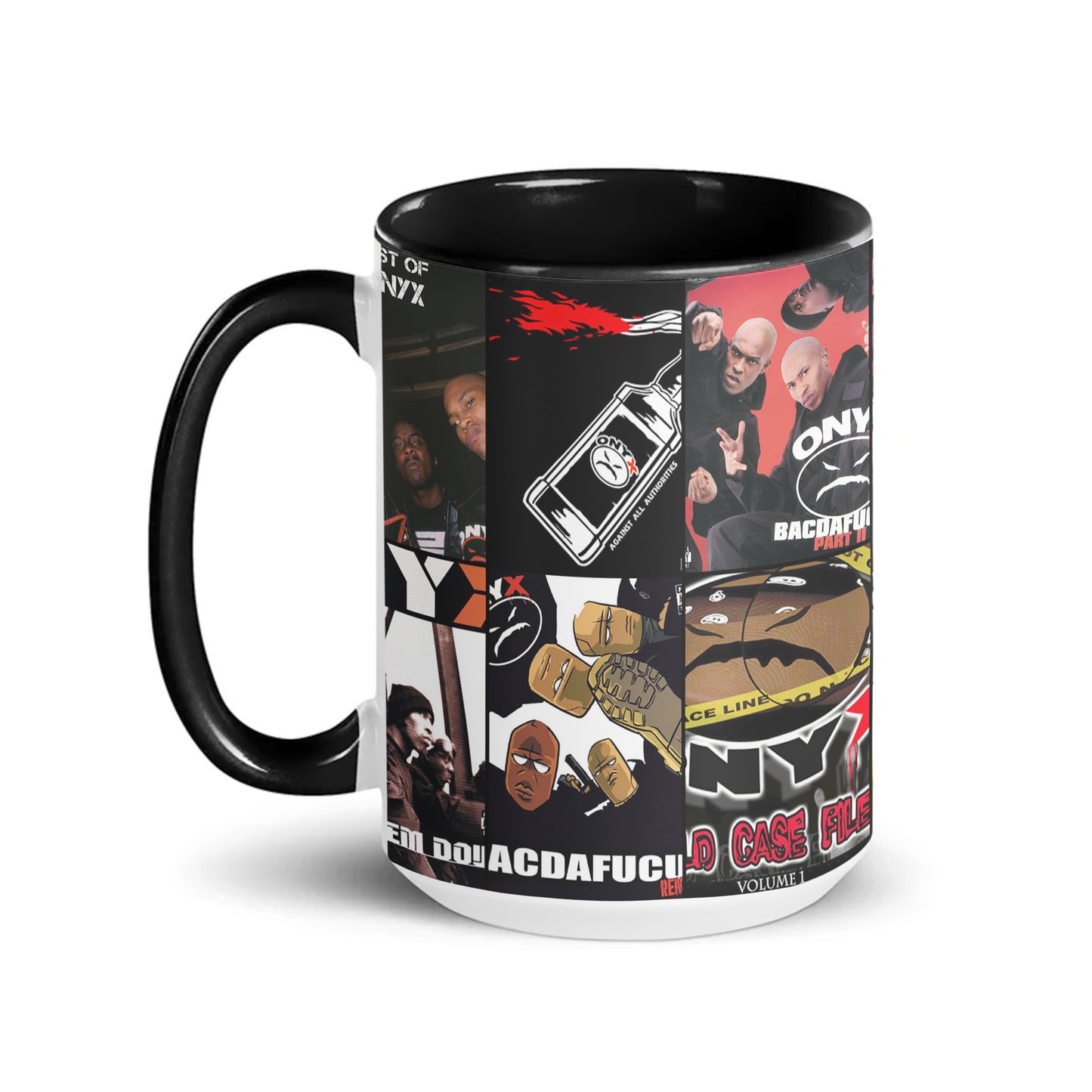 Onyx Accent Mug – Hardcore Hip-Hop Album Collage Gift