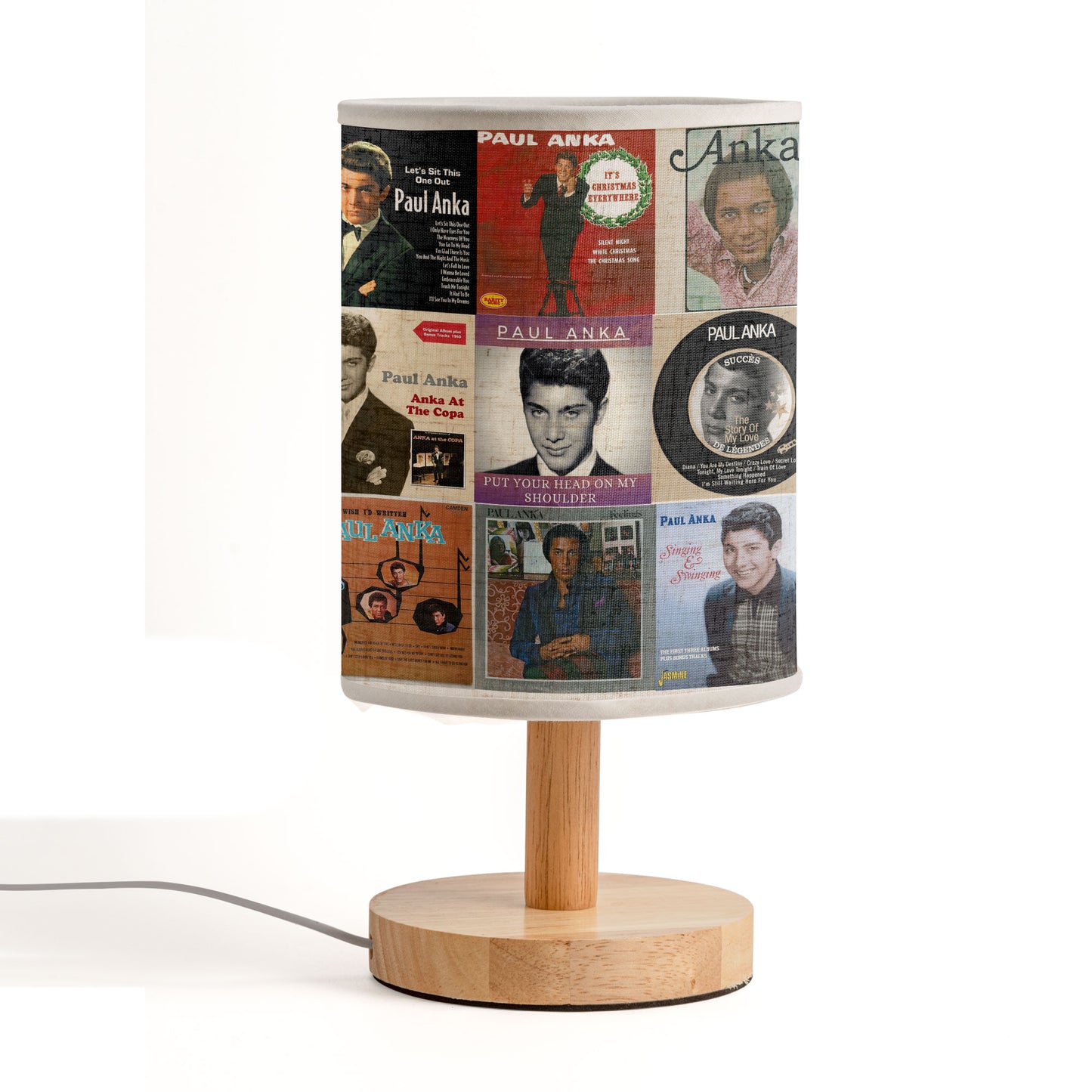 🎙️ Paul Anka Album Art Lamp – Golden Era Romance & Classic Charm