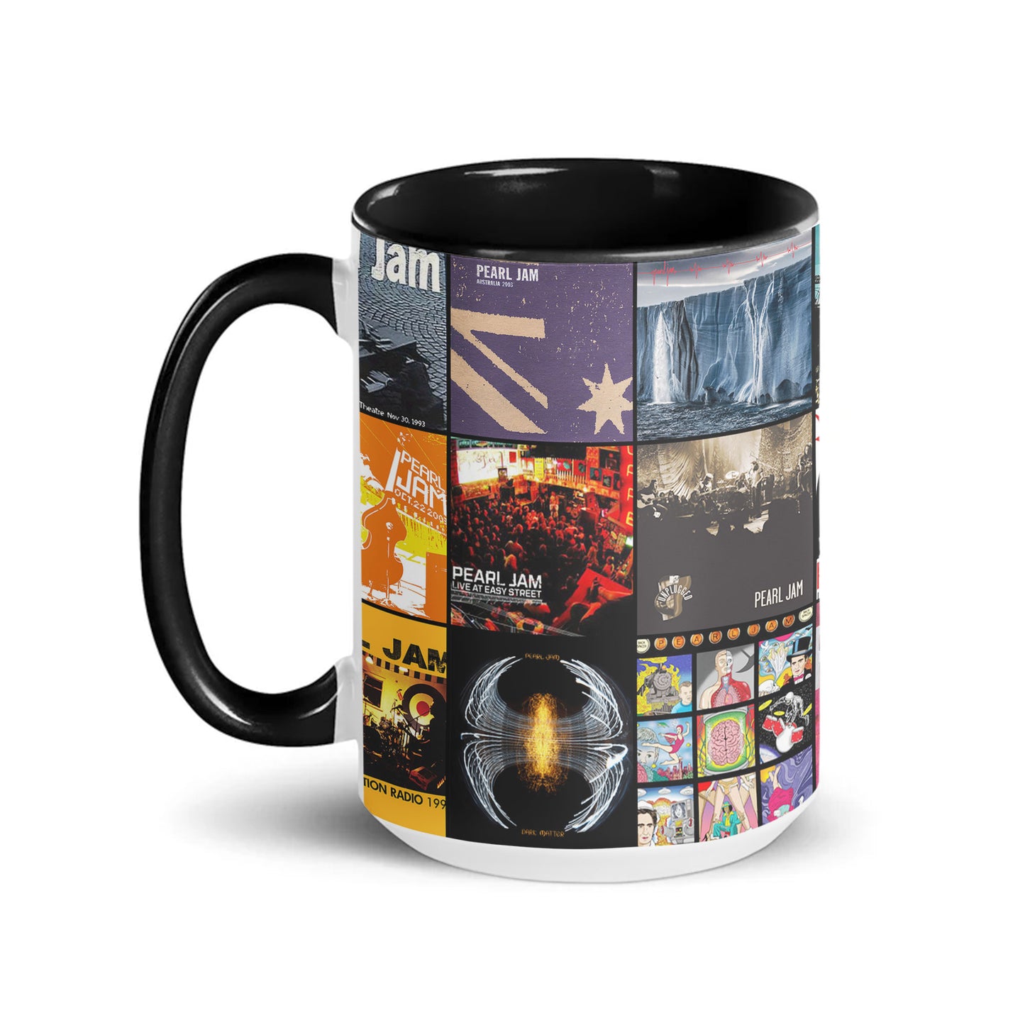 Pearl Jam Accent Mug – Classic Album Cover Collage Gift for Rock Music Fans