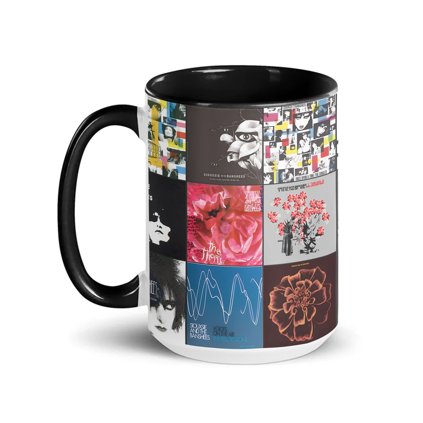 Siouxsie & The Banshees Accent Mug – Iconic Album Art Collage Gift