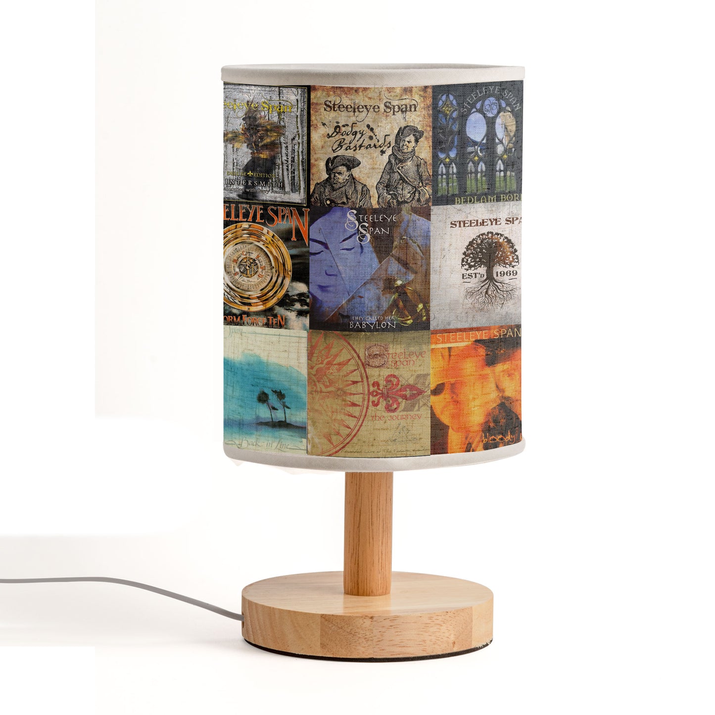 Steeleye Span Album Art Table Lamp – Folk Rock Classic Light Decor