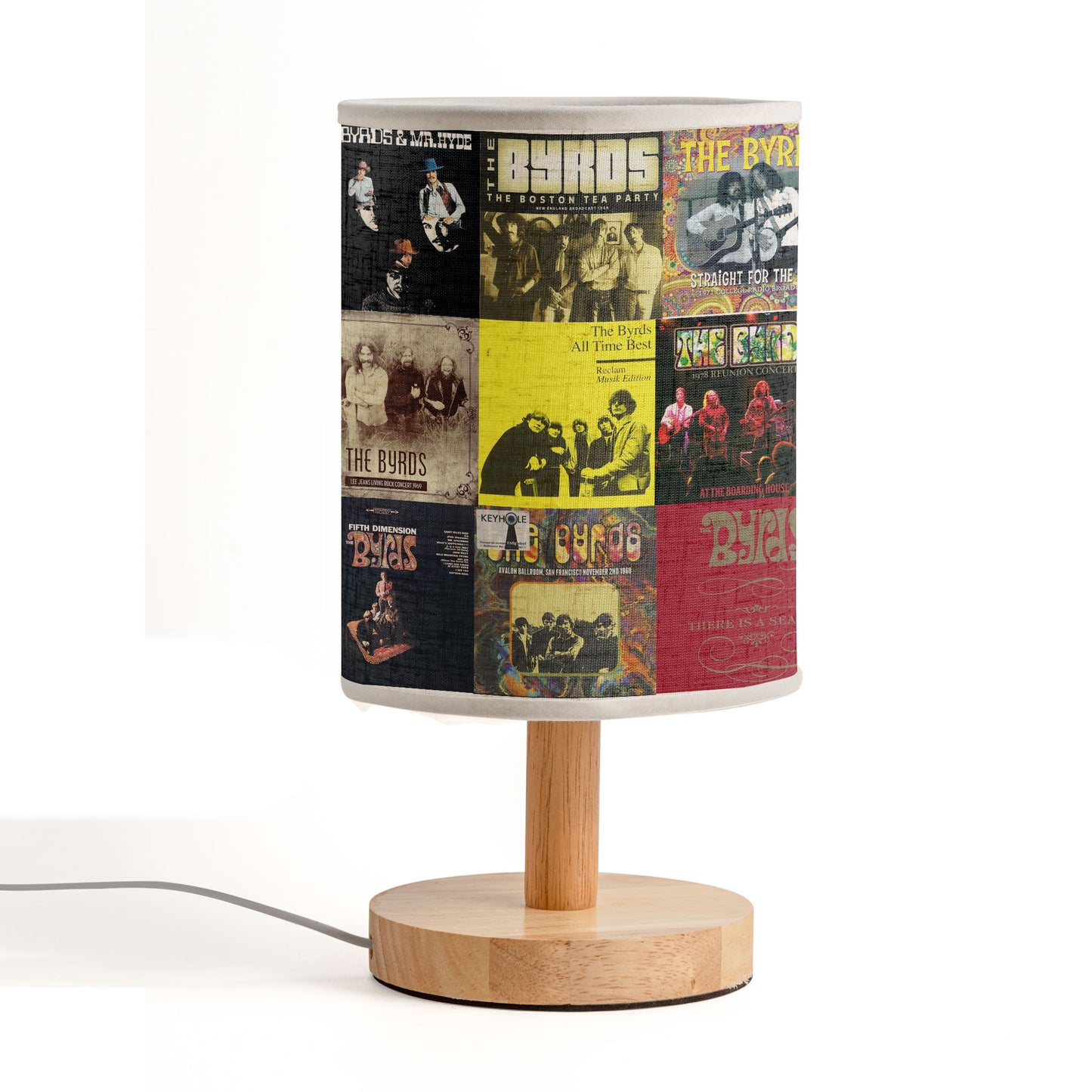 The Byrds Album Art Table Lamp – Classic Folk Rock Decorative Light