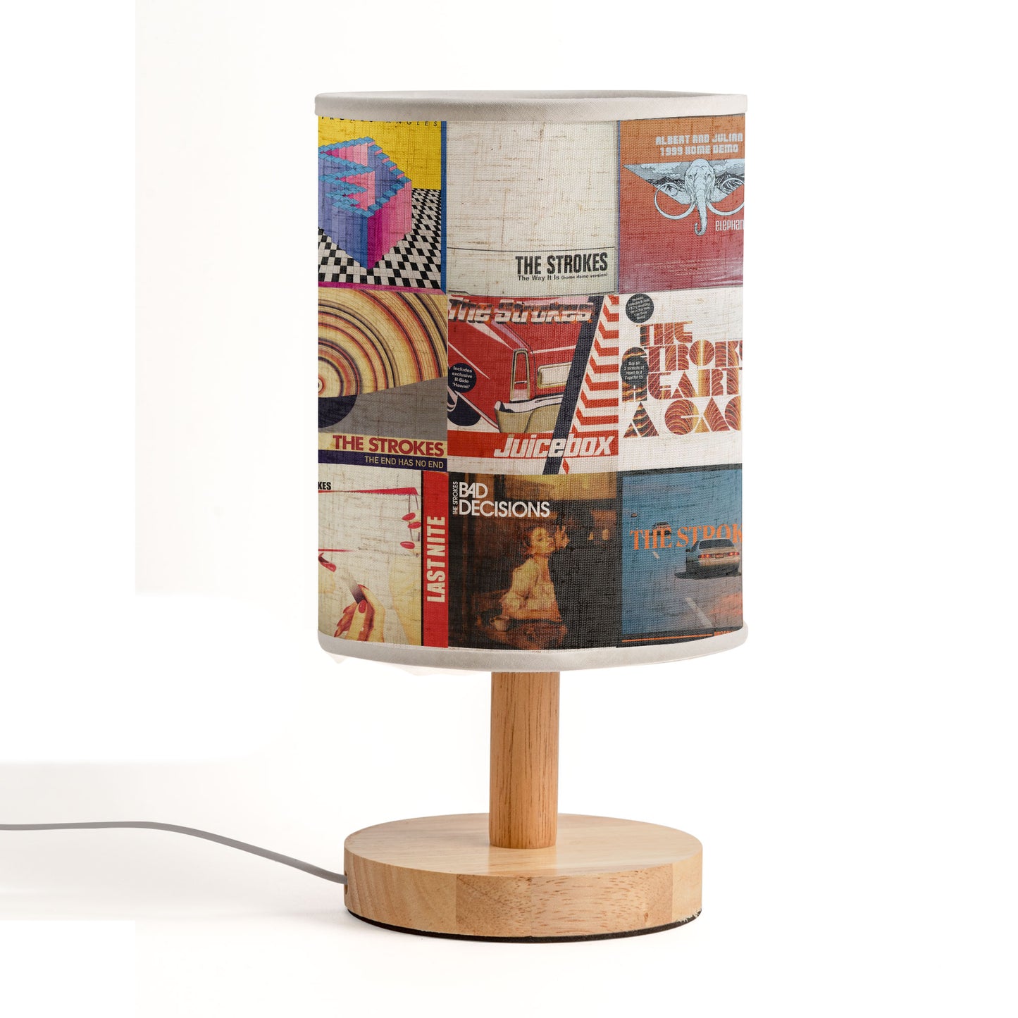 The Strokes Album Art Collage Lamp