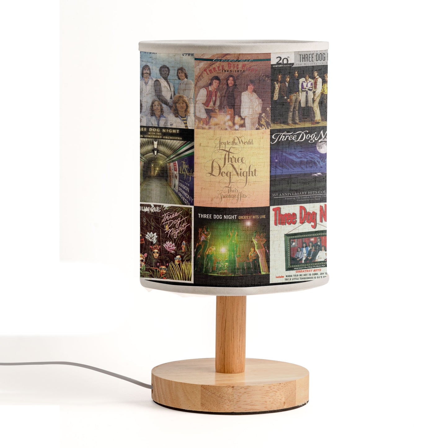 Three Dog Night Album Cover Lamp – Classic Rock Nostalgia Home Decor