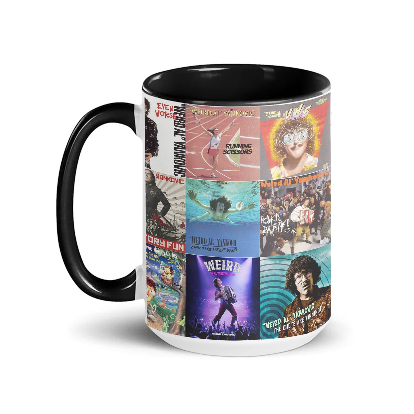 Weird Al Yankovic Accent Mug – Album Cover Collage Gift